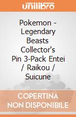 Pokemon - Legendary Beasts Collector's Pin 3-Pack Entei / Raikou / Suicune gioco di Konami