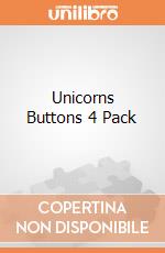 Unicorns Buttons 4 Pack gioco di Aquarius