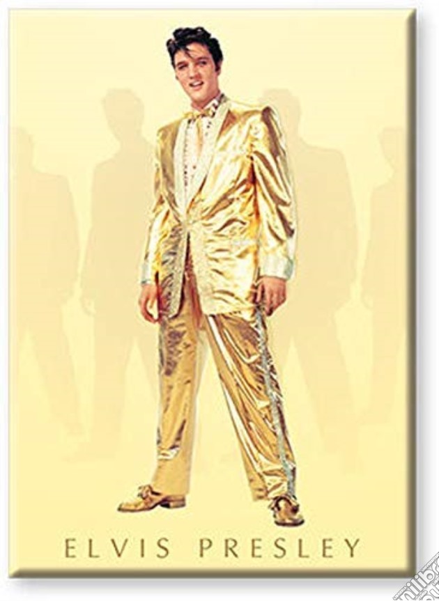 Elvis Gold Flat Magnet gioco di Aquarius