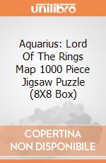 Aquarius: Lord Of The Rings Map 1000 Piece Jigsaw Puzzle (8X8 Box) giochi