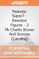 Peanuts: Super7 - Reaction Figures - 2 Pk Charlie Brown And Snoopy  (Caroling) giochi