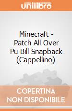 Minecraft - Patch All Over Pu Bill Snapback (Cappellino) gioco