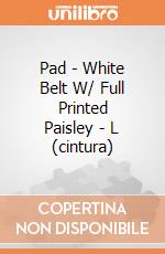 Pad - White Belt W/ Full Printed Paisley - L (cintura) gioco di Bioworld