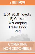 1/64 2010 Toyota Fj Cruiser W/Camping Trailer Brick Red gioco