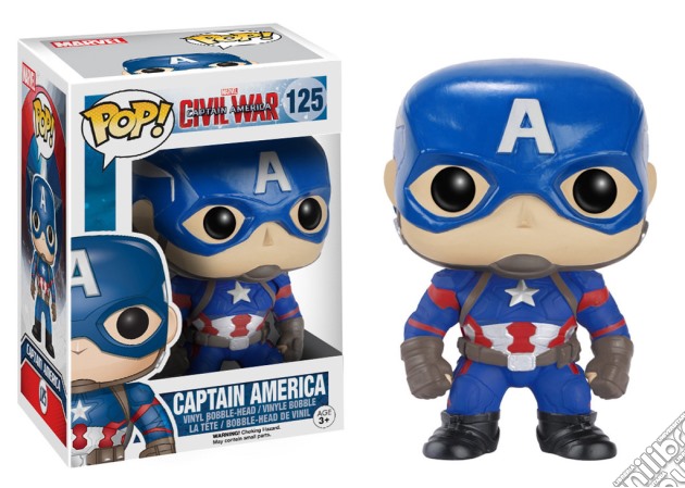 Marvel: Funko Pop! - Captain America: Civil War - Captain America (Vinyl Figure 125) gioco