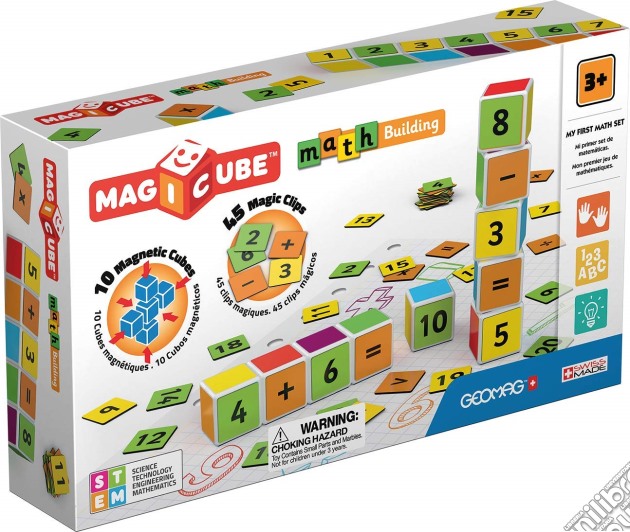 Geomag: Magicube - Maths Building 10 Cubes+45 Clips gioco