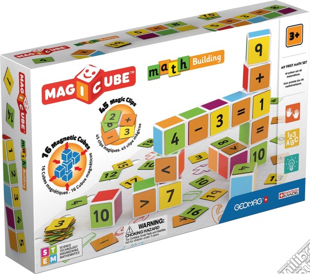 Geomag: Magicube - Maths Building 16 Cubes+45 Clips gioco