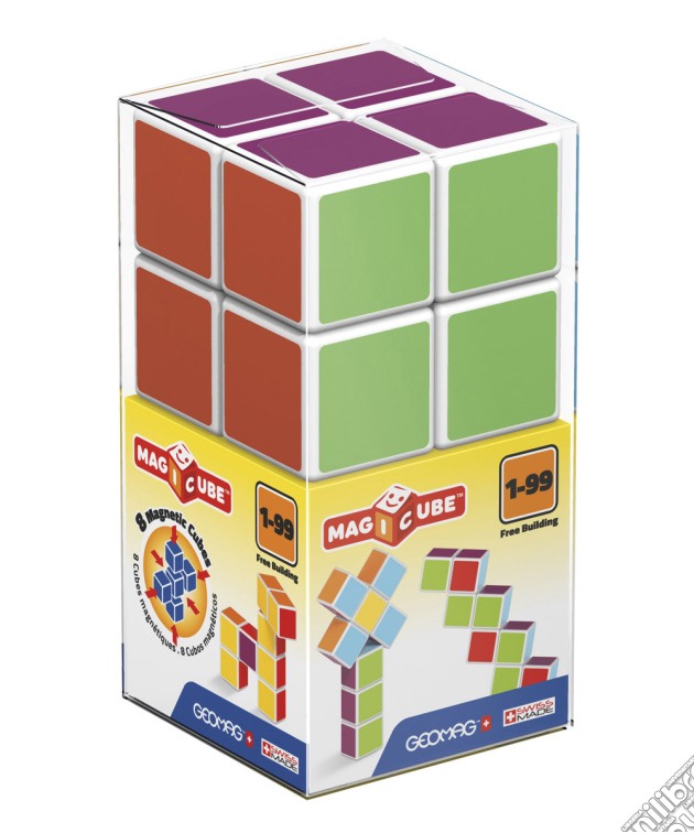 Geomag 127 - Magicube - Free Building 8 Cubes gioco di Geomag