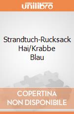 Strandtuch-Rucksack Hai/Krabbe Blau gioco