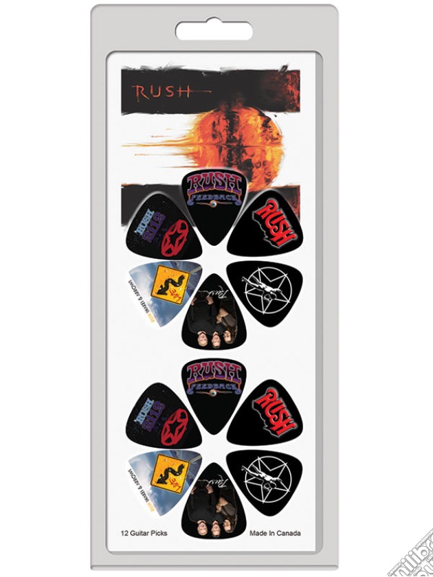 Rush - 12 Pack (12 Guitar Pick Set) gioco di CID
