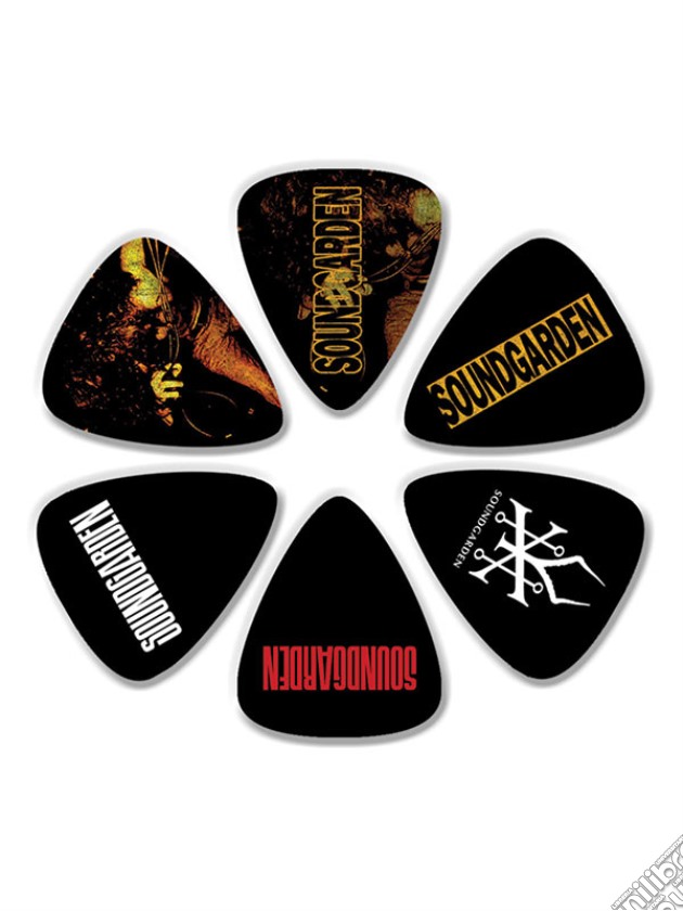 Soundgarden - 6 Pack (6 Guitar Pick Set) gioco di CID
