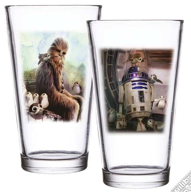 Star Wars The Last Jedi: Chewbacca And R2-D2 - 2 Piece Glasses Set gioco di Funko