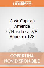 Cost.Capitan America C/Maschera 7/8 Anni Cm.128 gioco