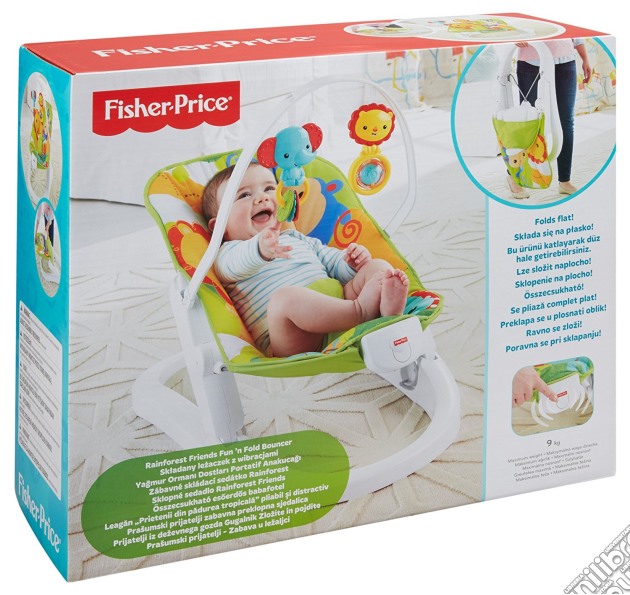 Mattel CMR20 - Fisher Price - Baby Gear - Sdraietta Pieghevole Cuccioli Della Natura gioco di Fisher Price