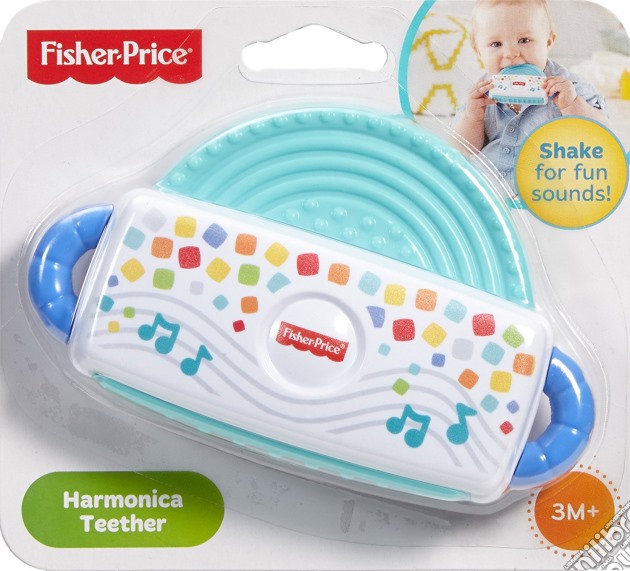 Mattel FFL21 - Fisher Price - Sonaglino Strumento Musicale - Harmonica Teether gioco di Fisher Price