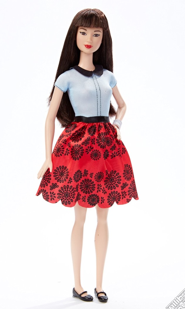 Mattel DGY61 - Barbie Fashion And Beauty - Fashionistas 19 Gonna Floreale Rosso Rubino gioco