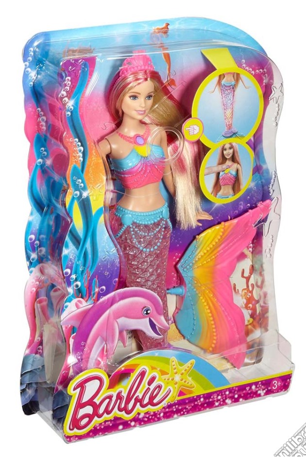 Mattel DHC40 - Barbie Fairytale - Sirena Magico Arcobaleno gioco