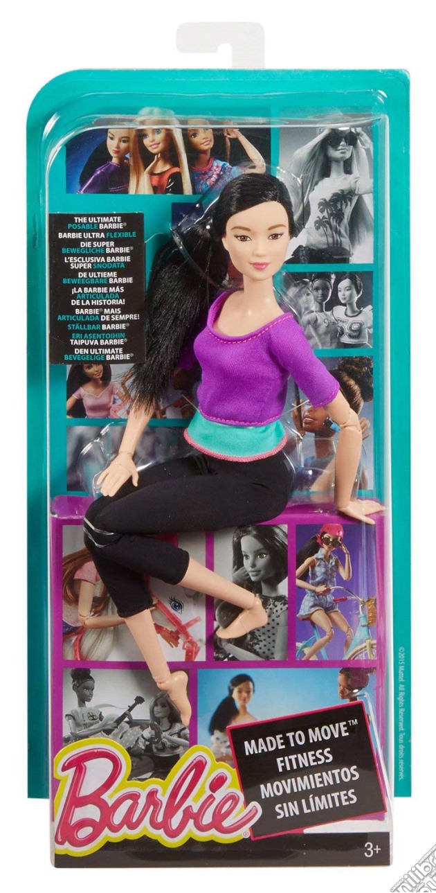 Mattel DHL84 - Barbie Fashion And Beauty - Barbie Snodata Top Viola gioco