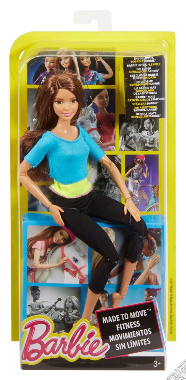 Mattel DJY08 - Barbie Fashion And Beauty - Barbie Snodata Top Azzurro gioco