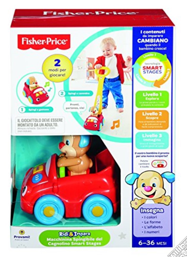 Mattel DLD85 - Fisher Price - Macchinina Spingibile Del Cagnolino gioco di Fisher Price