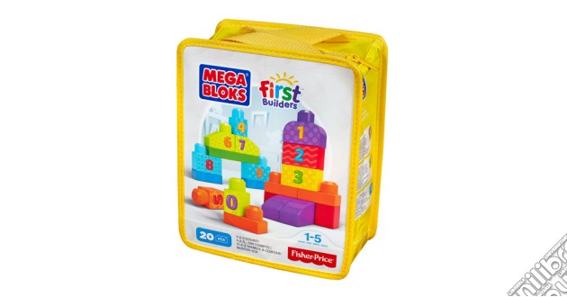 Mega Bloks DLH85 - First Builders - Sacca Costruisci E Impara - Numeri gioco