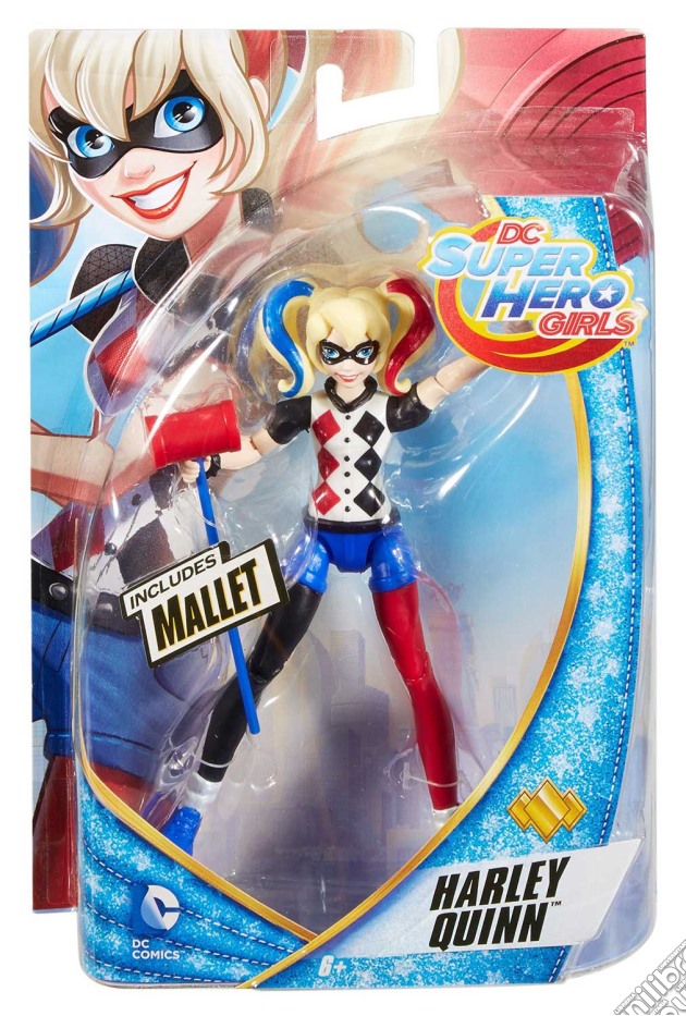 Mattel DMM35 - Dc Super Hero Girls - Small Doll 15 Cm Harley Quinn gioco
