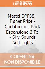 Mattel DPP38 - Fisher Price - Codabruco - Pack Espansione 3 Pz - Silly Sounds And Lights gioco di Fisher Price