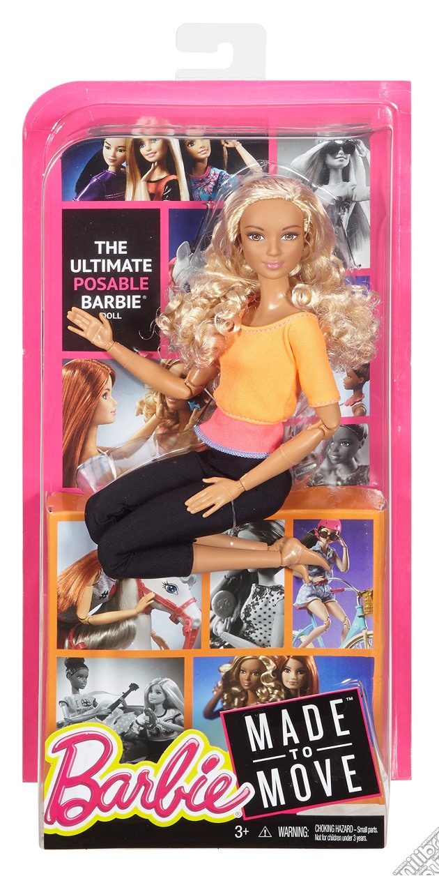Mattel DPP75 - Barbie Fashion And Beauty - Barbie Snodata Top Arancione gioco di Mattel