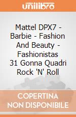 Mattel DPX7 - Barbie - Fashion And Beauty - Fashionistas 31 Gonna Quadri Rock 'N' Roll gioco