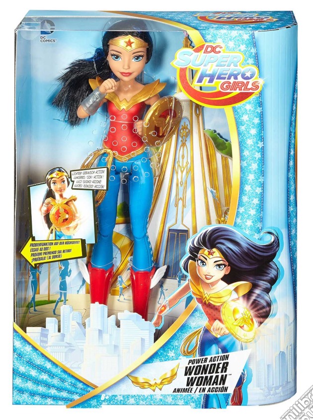 Mattel DTR13 - Dc Super Hero Girls - Wonder Woman In Azione 30 Cm gioco