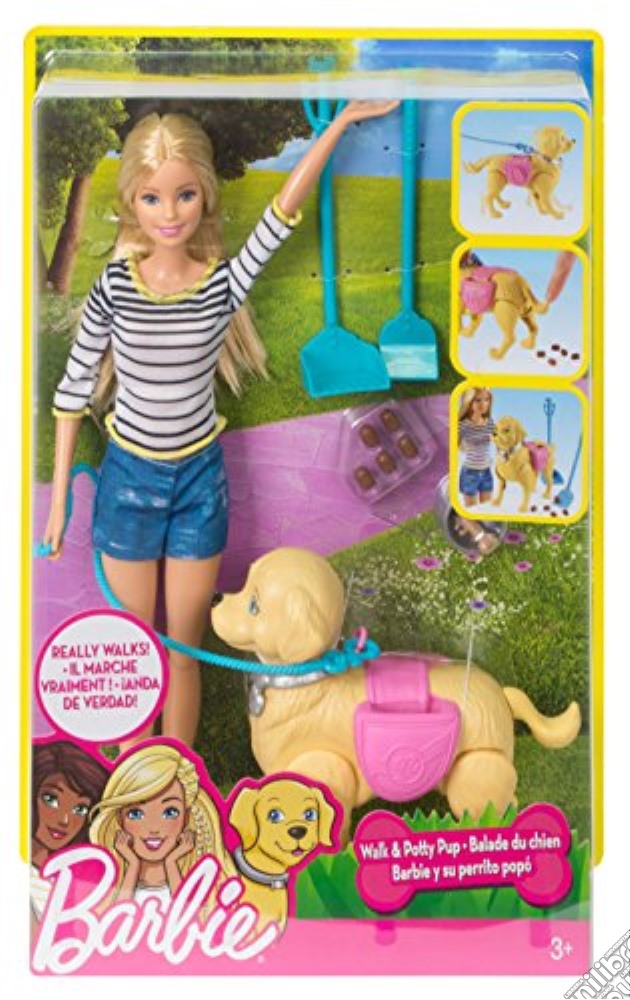 Barbie a spasso coi cuccioli gioco di BAM