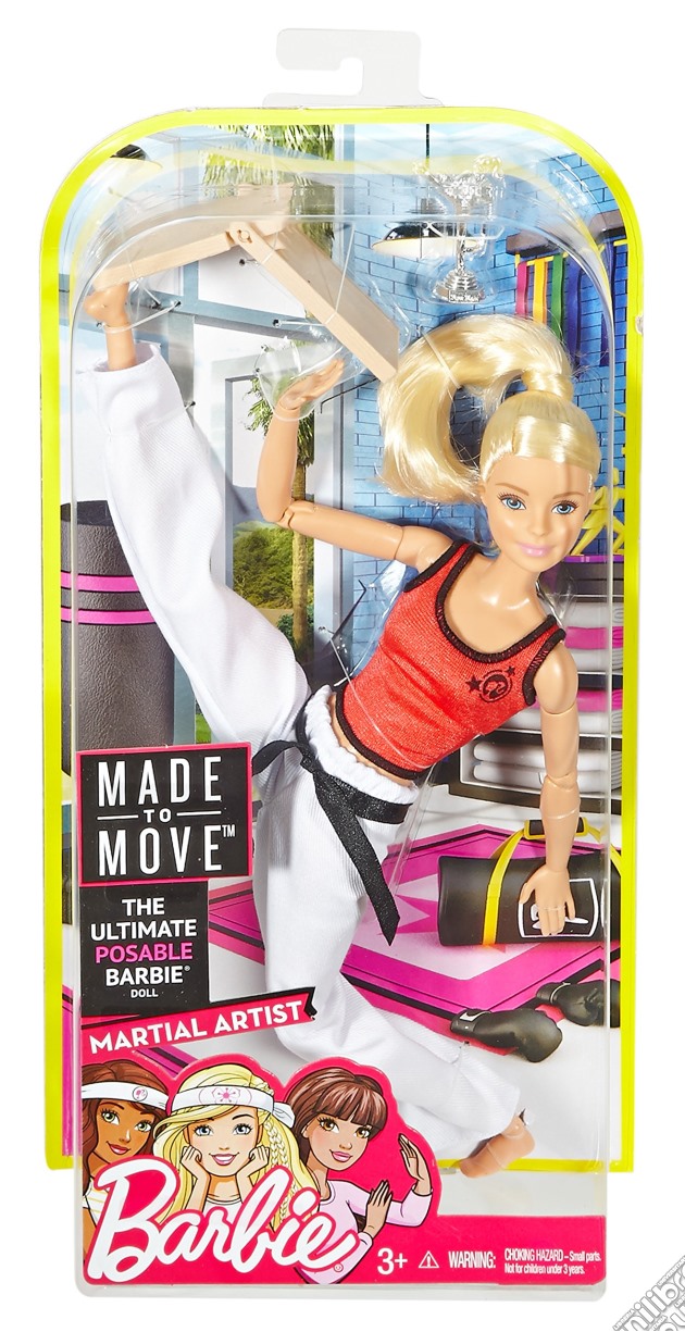 Mattel DWN39 - Barbie - Snodata - Sport - Arti Marziali