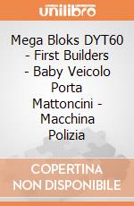 Mega Bloks DYT60 - First Builders - Baby Veicolo Porta Mattoncini - Macchina Polizia gioco di Mega Bloks