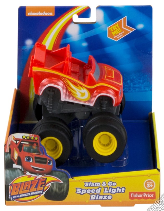 Mattel DYT98 - Blaze - Veicolo Schiaccia E Sfreccia - Blaze Ultra Velocita' gioco di Fisher Price
