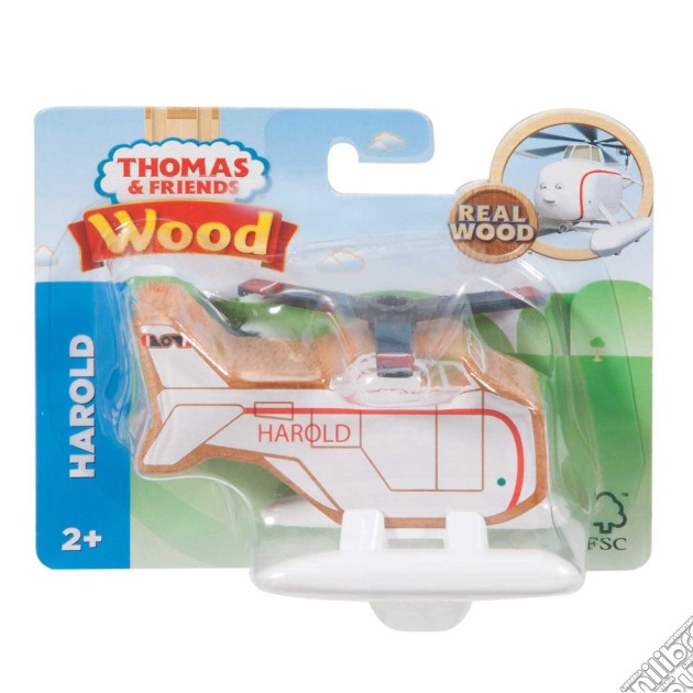 Mattel FHM25 - Il Trenino Thomas - Wooden Railway - Harold gioco di Fisher Price