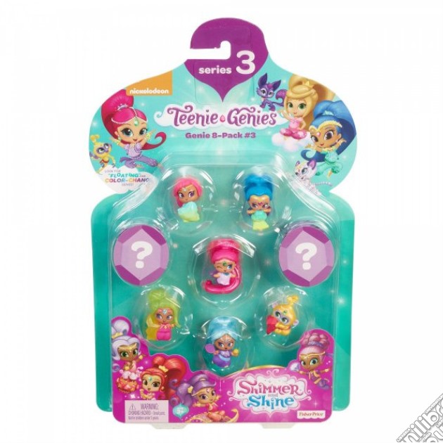 Mattel FHN87 - Shimmer And Shine - Teenie Genies - Geniette A Sorpresa - Serie 3 - Multi Pack C gioco di Fisher Price