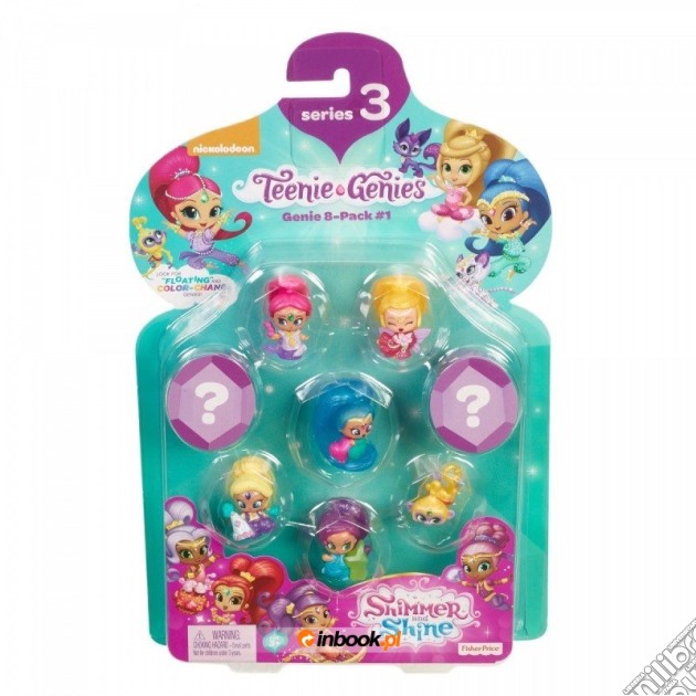 Mattel FHN85 - Shimmer And Shine - Teenie Genies - Geniette A Sorpresa - Serie 3 - Multi Pack A gioco di Fisher Price