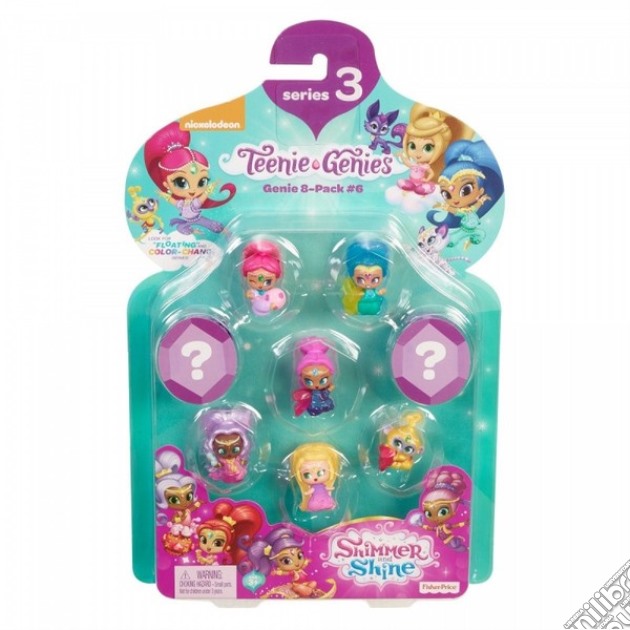 Mattel FHN90 - Shimmer And Shine - Teenie Genies - Geniette A Sorpresa - Serie 3 - Multi Pack F gioco di Fisher Price