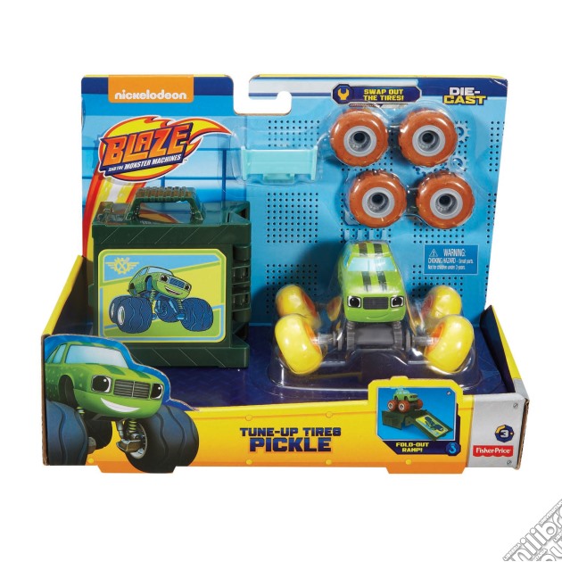 Mattel FHV39 - Blaze - Cambio Gomme Pickle gioco di Fisher Price