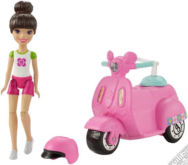Mattel FHV80 - Barbie - Barbie Parti E Via Con Scooter Rosa gioco di Mattel