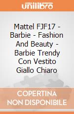 Mattel FJF17 - Barbie - Fashion And Beauty - Barbie Trendy Con Vestito Giallo Chiaro gioco di Mattel