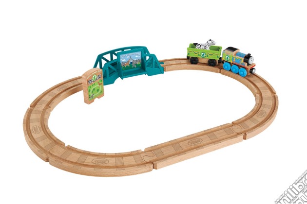 Mattel FKF51 - Il Trenino Thomas - Wooden Railway - Animal Park Set gioco di Fisher Price