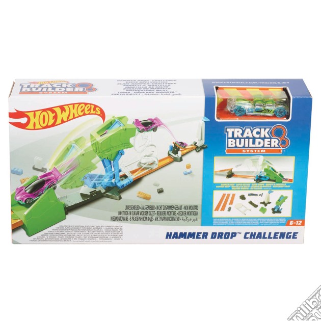 Mattel FLL01 - Hot Wheels - Stunt Builder Challenge - Track Builder Hammer gioco di Mattel