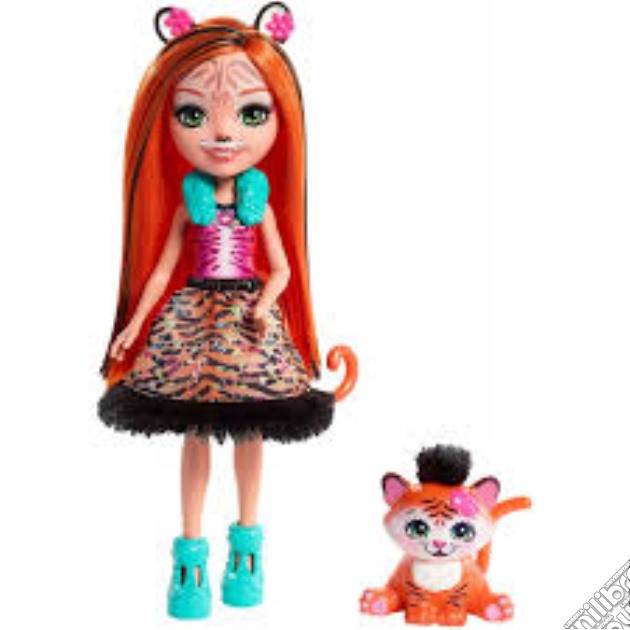 Mattel FRH39 - Enchantimals - Bambola Con Cucciolo Serie 2 - Tanzie Con Tigre gioco di Fisher Price