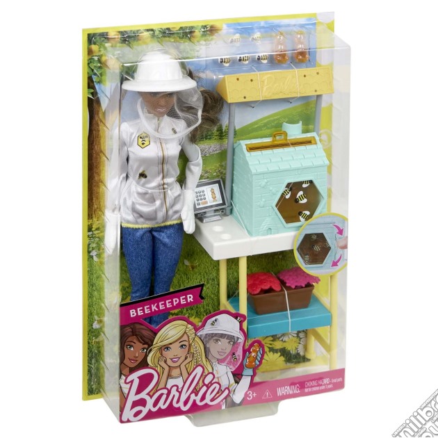 Mattel FRX32 - Barbie - Plasyet Carriere - Apicoltrice Brunette gioco di Mattel