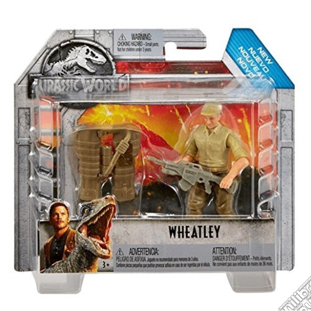 Mattel FVN23 - Jurassic World - Personaggio Base 10 Cm - Wheatly Dino Trophy Hunter gioco di Mattel