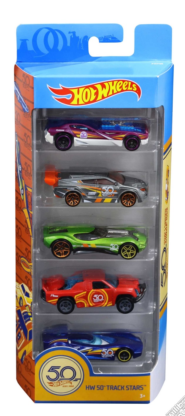 Mattel FWF98 - Hot Wheels - 50th Anniversary - 5 Pack gioco di Mattel