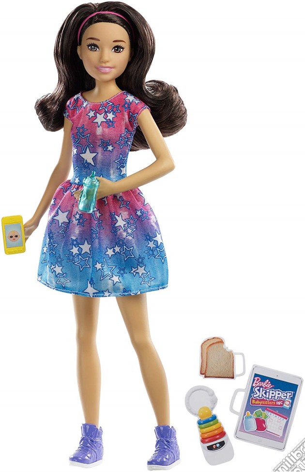 Mattel FXG93 - Barbie - Babysitter + Accessori - Sitter Asian Doll gioco di Mattel