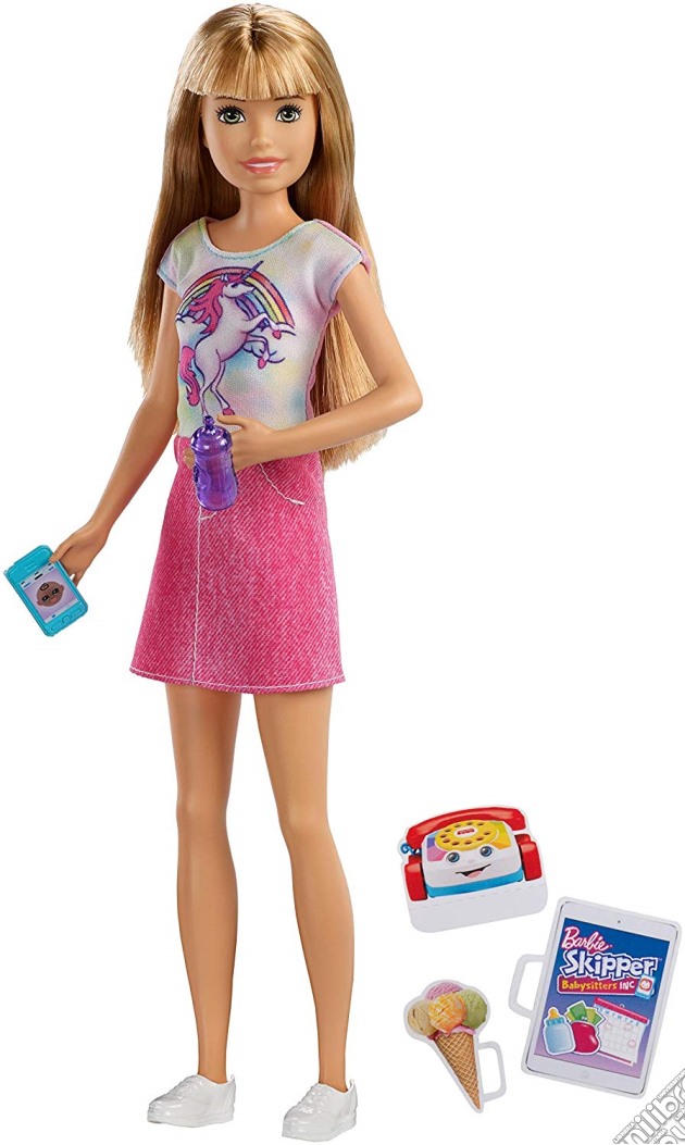 Mattel FXG91 - Barbie - Babysitter + Accessori - Sitter Blonde gioco di Mattel