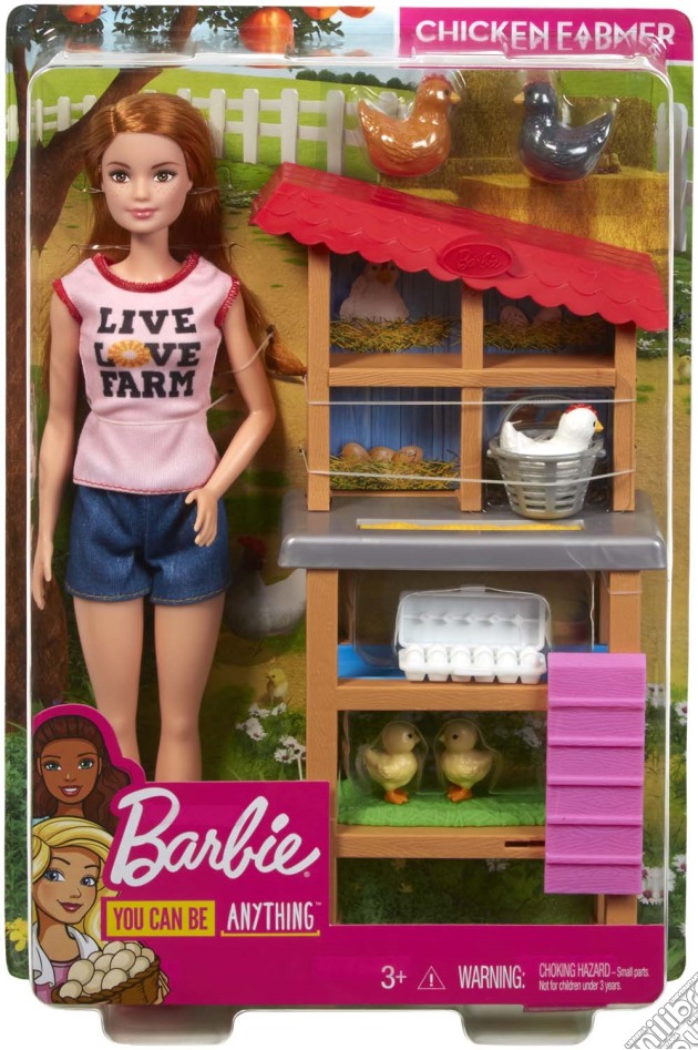 Mattel FXP15 - Barbie - Plasyet Carriere - Allevatrice Di Polli gioco di Mattel